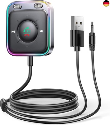 JOYROOM 2025 Aux Bluetooth Adapter Auto mit Freisprecheinrichtung,?Hi-Fi Stereo