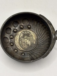 Antique Tastevin Center Swiss Canton of Bern Thaler Coin 1798 Wine Tasting Cup