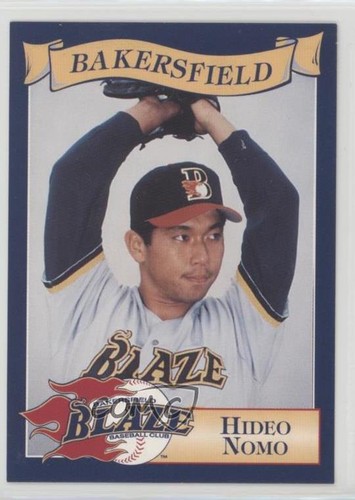 1995 Cal League Bakersfield Blaze Hideo Nomo #4 Rookie RC
