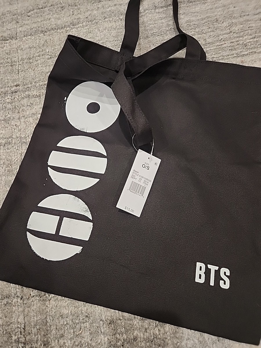 BTS Black Canvas Tote Bag OFFICIAL Merchandise Target Exclusive IN