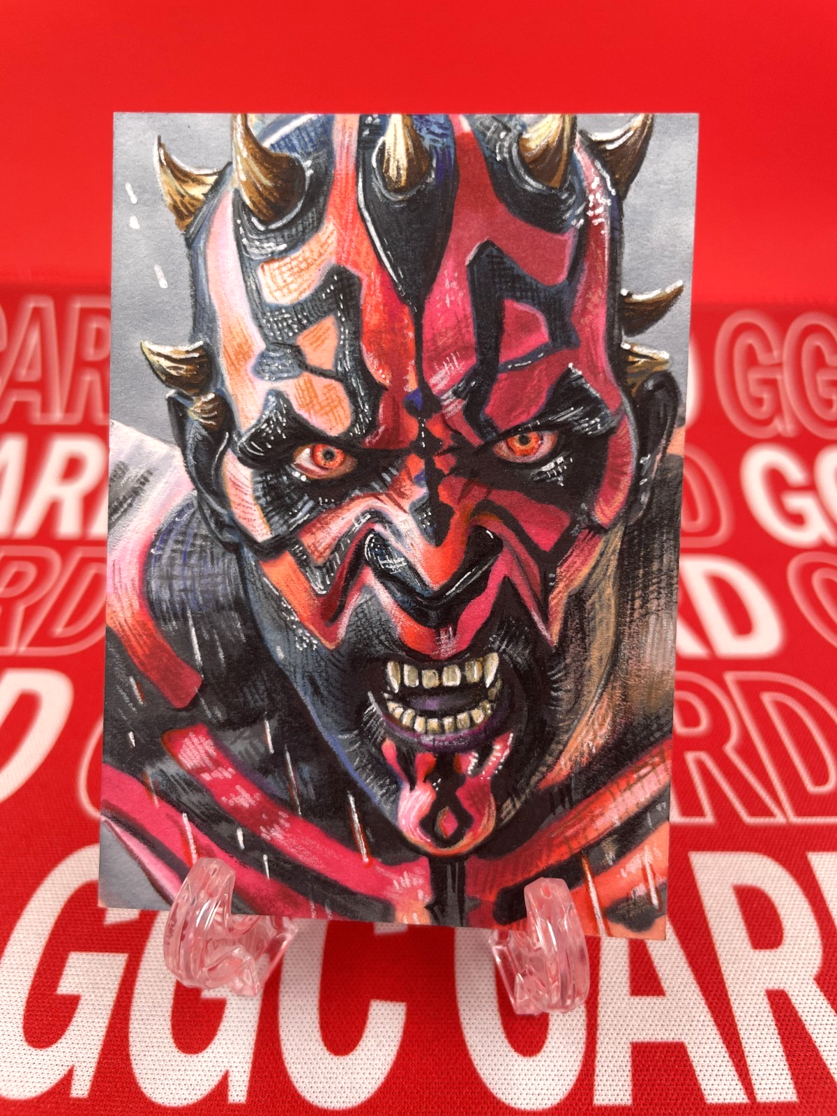 GGC Studio Star Wars Darth Maul Close-up Artist Auto Sketch Card 1/1
