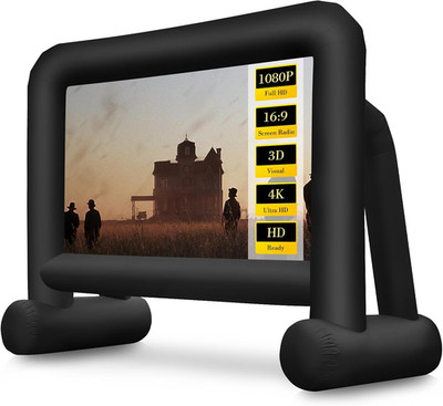 Inflatable Projector Screen 16Ft Outdoor Inflatable Movie Screen with Air Blower