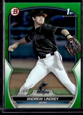 2023 Bowman Draft Andrew Lindsey Green #/99