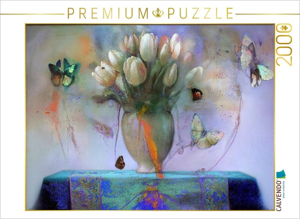 Calvendo Puzzle Bouquet Of Tulips | 2000 Pieces, Finished Size 35.4 × 26.4 In (9-image