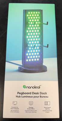 Nanoleaf Pegboard Desk Dock (N7602K03-1LB)- Brand New