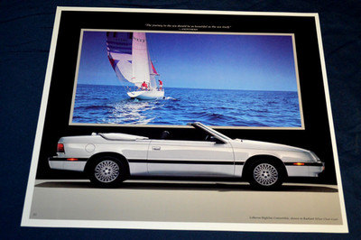 1989 Chrysler Le Baron Highline Convertible Original Dealer Auto Show Ad 89