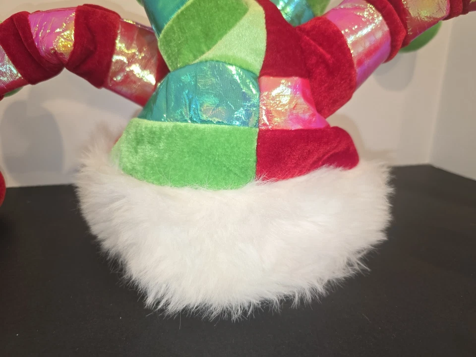 Sombrero bufón Elope Court pompón rojo verde disfraz sistema operativo se adapta a la mayoría con ajustador de talla Foto 2 de 4