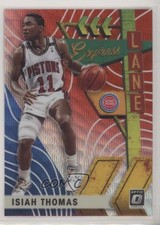 2019 Panini Donruss Optic Express Lane Red Wave Prizm Isiah Thomas #2 HOF 05l6