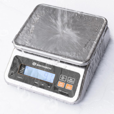 Rechargeable Stainless Steel Food Scale, 66Lb Capacity for Meat & Deli Use