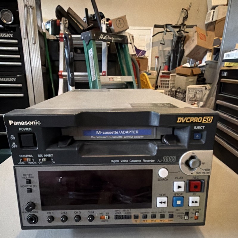 Panasonic DVCPRO 50 Rackmount Tape Video Recorder SDI FireWire AJ-SD93P