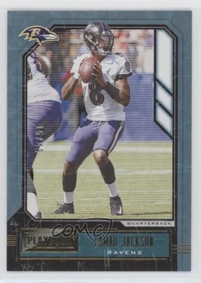 2020 Panini Playbook Gold 15/49 Lamar Jackson #35 0a2i