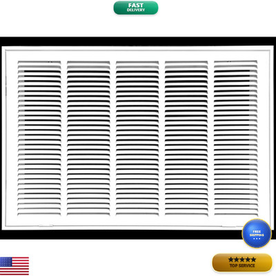 Hvac Premium 25 X 14 Duct Opening Steel Return Air Filter Grille For 1-Inch