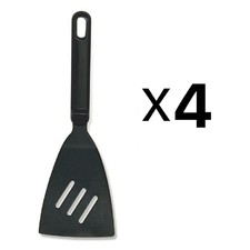 Espátula/gira de nailon negra Norpro, 9 1/2 x 3 pulgadas (paquete de 4)