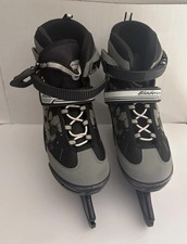 Bladerunner Ice Skates Micro Ice Black Gray Adjustable Size US 5-8 Blade Covers