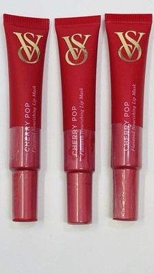 3 VICTORIA S SECRET Cherry Pop Flavored Nourishing Lip Mask 9.6 g / .34 oz NEW