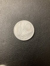 10 Lire Repubblica Italiana Moneta In  Argento 1955