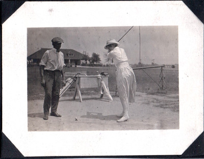 PHOTOGRAPH GIRL SOUTH GROVE GOLF FASHION HARRY SCHOPP INDIANAPOLIS INDIANA PHOTO