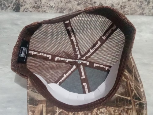 New Mesh Banded Hunting Gear 'b' Logo Cap / Hat, MAX-7 Camo, Adjustable Snapback - Picture 6 of 11