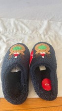 New Family Pajamas Little Kid's Reindeer Closed-Toe Slippers Size 3