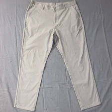 Jack Archer Jetsetter Tech Pants Men 36X30 Stone Beige Slim Golf Preppy Perform