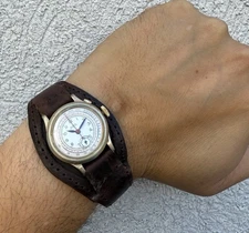 Vintage Rolex Marconi Chronograph Mono Pusher Aviator Military Watch Circa 40’s