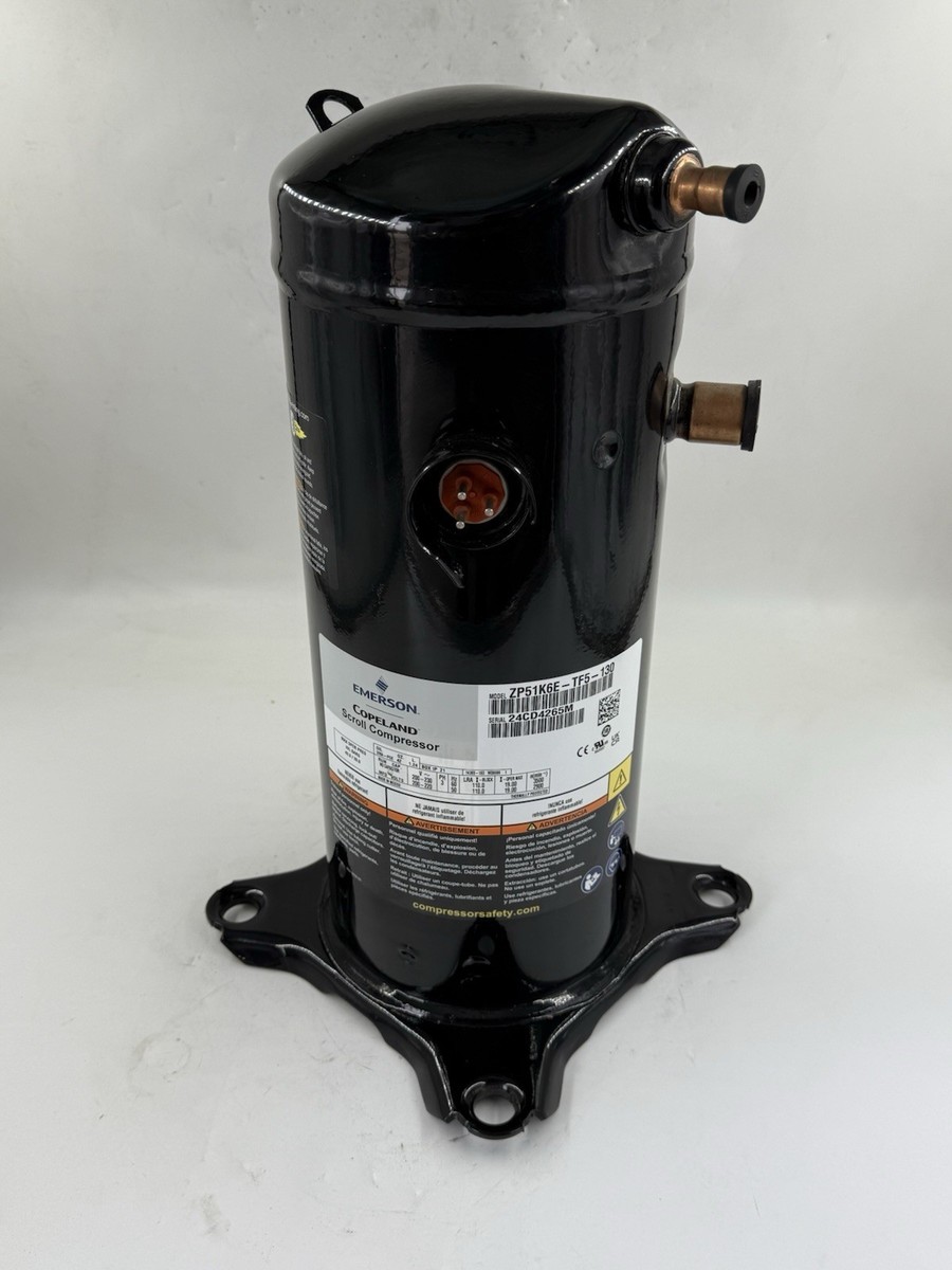 Copeland ZP51K6E-TF5-130 51,000 BTU R410A 208-230 3PH ZP51K5E-TF5