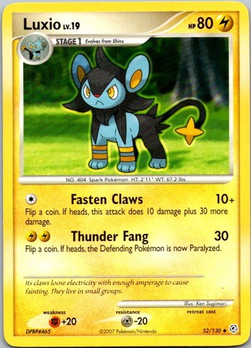 Diamond and Pearl #52/130 Luxio