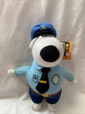 Family Guy Brian New Police Cop Plush Doll Figure Toy Stuffed TV Show Vtg 2005