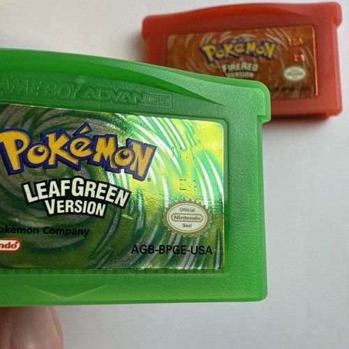 MINTY Pokemon: LeafGreen & FireRed Version Nintendo Game Boy Advance Authentic - Picture 5 of 15