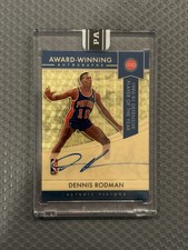 Dennis Rodman 2021 Award Winning GOLD VINYL Auto Black Box 1/1 Pistons 1 OF 