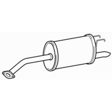 Quality Rear Exhaust Silencer Back Box for Chevrolet Spark B10D1 1.0 (2009-2015)