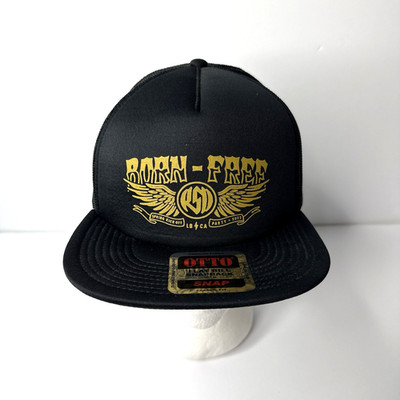 Born Free RSD Trucker Hat Otto Snapback Black Mesh Adjustable