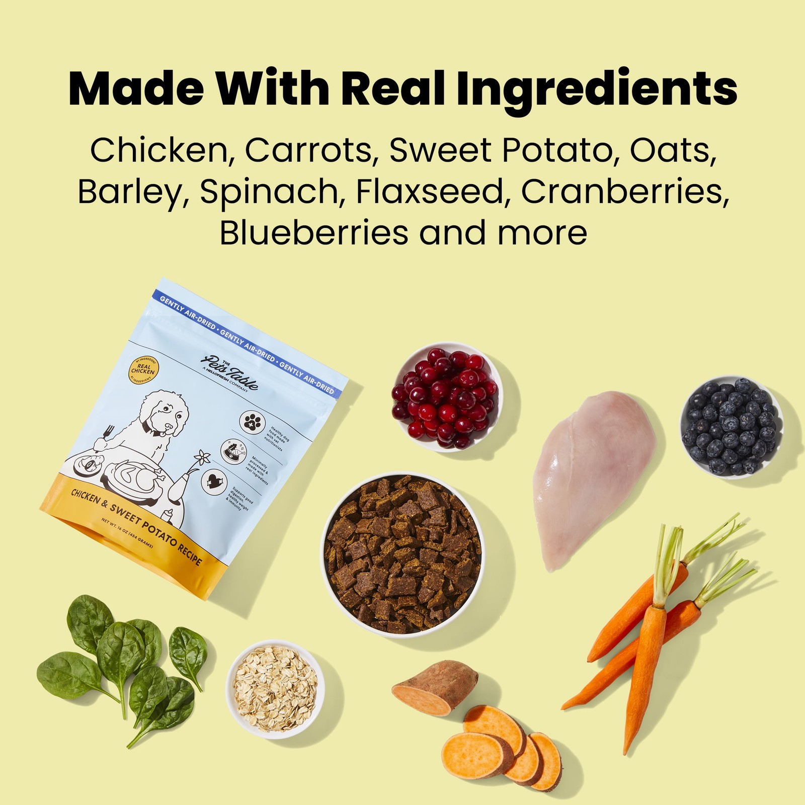 The Pets Table Chicken & Sweet Potato Air-Dried Dog Food, 1 lb