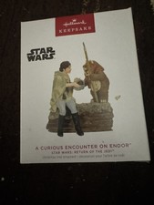 NIB  2023 Hallmark Star Wars Ornament  A Curious Encounter On Endor