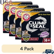 Clump Seal Cat Litter 14lb Multi-Cat Odor Eliminator Dust Free Fresh Home New