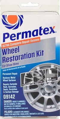 Permatex Wheel Restoration Kit for Silver and Black Metal Repair 09142