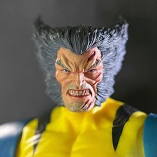 Figura de acción pintada 1/12 Wolverine Logan cabeza enojada ajuste esculpido 6"" ML