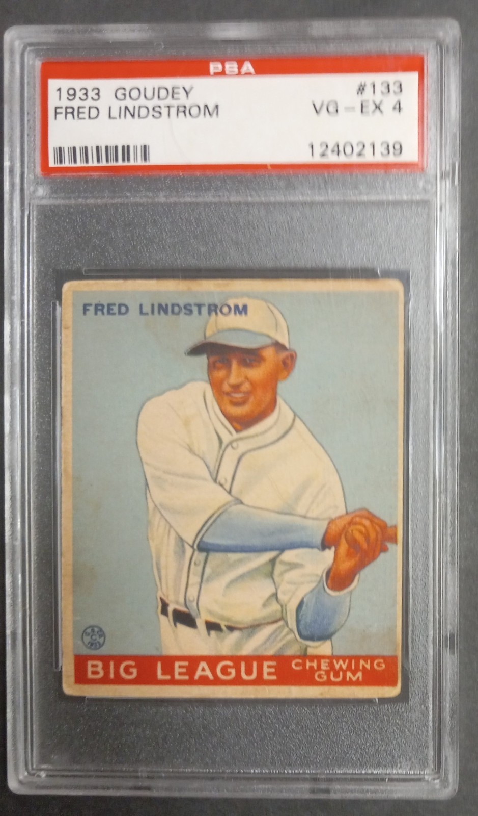 1933 Goudey - #133 Fred Lindstrom - HOF - PSA 4 VG-EX