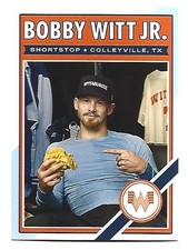 Bobby Witt Jr. Whataburger Limited Edition Baseball Card KC Royals