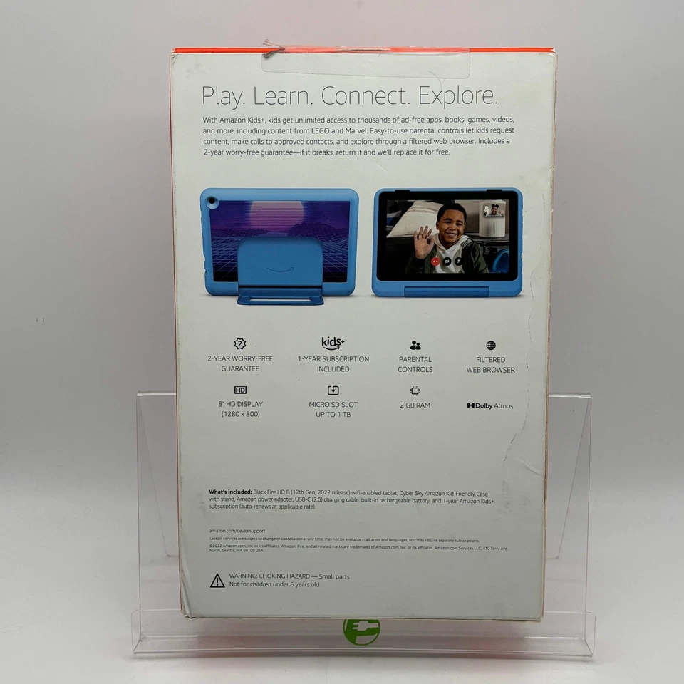 New WiFi Only Amazon Fire HD 8 Kids Pro 12th Gen 32GB Blue - Image 4 of 4
