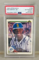 1990 Upper Deck Baseball - Ken Griffey Jr #156 PSA Authentic Auto 7 Mariners