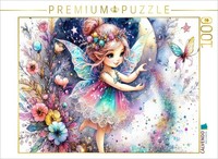 Calvendo Puzzle A Little Fairy Floats In The Moonlight | 1000 Pieces, Finished S