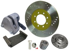 Mechanical Brake Kit 8" Rotor, Caliper,  Bracket  3/4"  1-1/4" Bore Go Kart