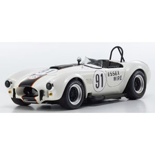 KYOSHO KS08047EW 1/18 Shelby Cobra 427 S/C ESSEX WIRE #91 White/Dark Blue Die-ca