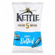 Kettle Chips Lightly Salted Multipack Crisps 5x25g Vegan British Potato Chips