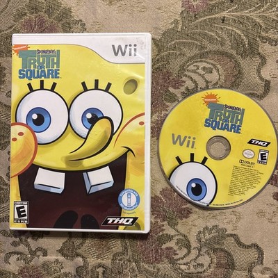 SpongeBob's Truth or Square (Nintendo Wii, 2009) Tested Works Great !!