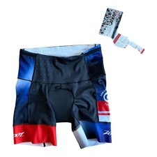 ZOOT WOMENS CYCLING BIKING 6  TRI SHORTS SIDE POCKETS SLIP ON SIZE SMALL NWT