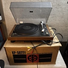 VTG Kenwood KP-5022F Direct Drive Stereo Turntable Record Player RARE WORKS READ
