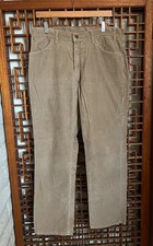36 x 30 Vintage 1970s Levis Corduroy Pants Brown 519 Straight Leg USA Tag 38 30
