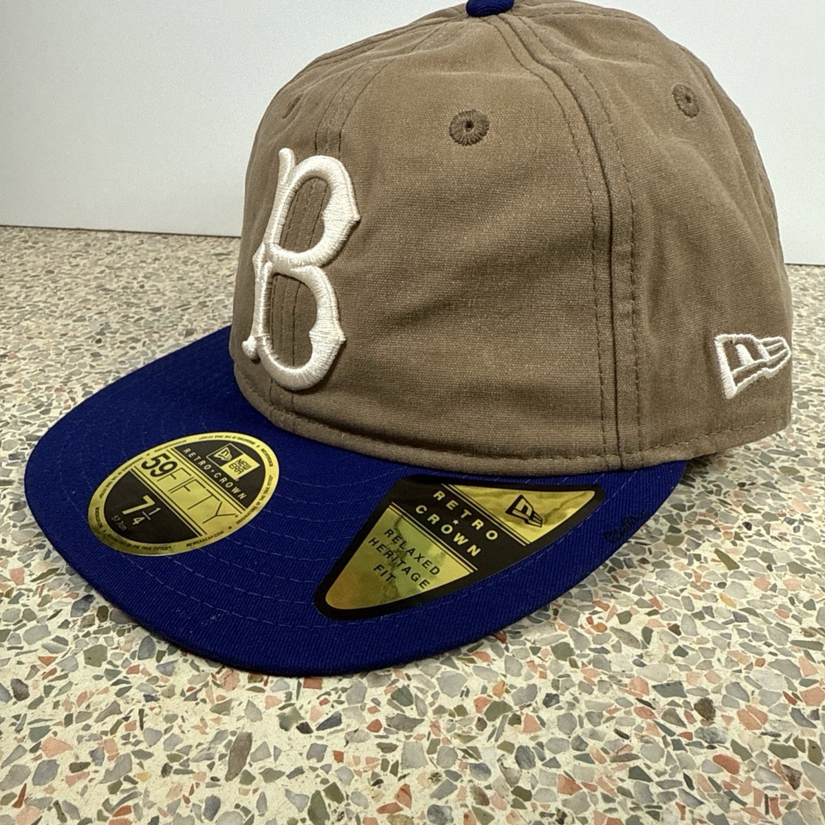 Brooklyn Dodgers Wax Canvas Retro Crown New Era 59FIFTY